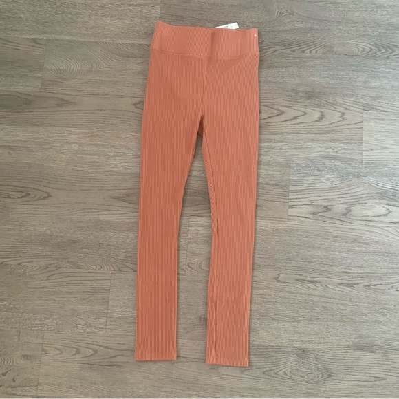 Madewell MWL Sweater Ribbed Leggings - Size S - Warm Umber - NWT - Picture 3 of 9